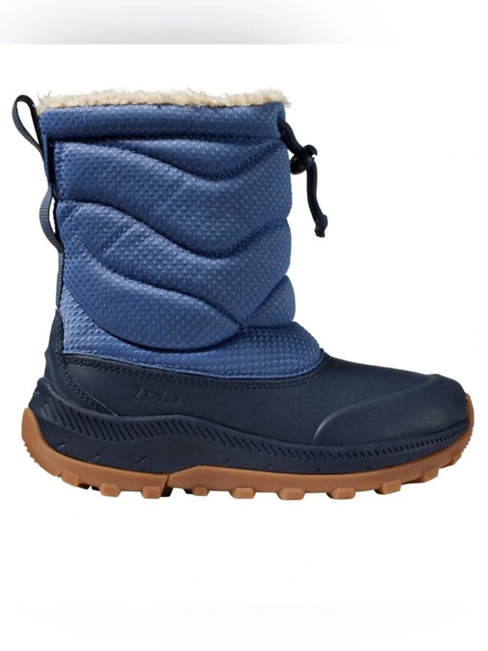 NWOT L.L. Bean Kids' Access Winter Pull-On Boots in Carbon Navy Blue Size 4